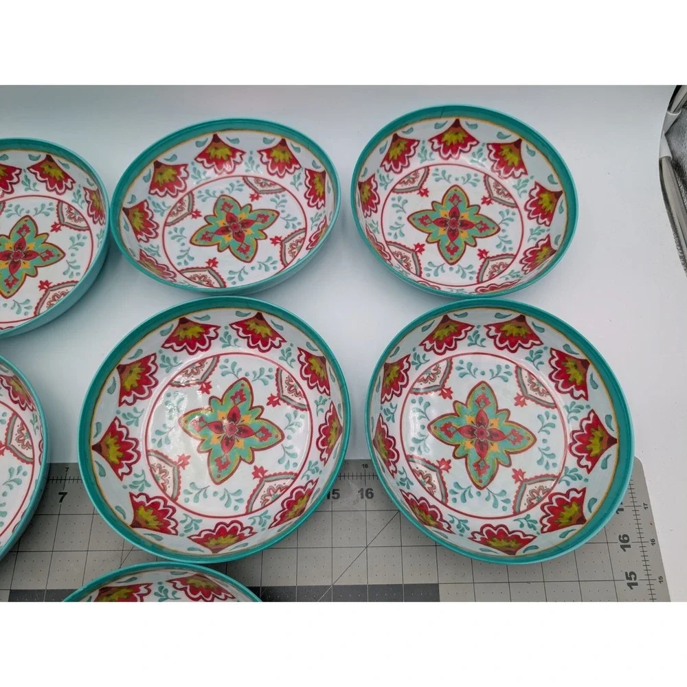 Melamine Cereal Soup Bowl‎ 7.5 Inch Lot of 7